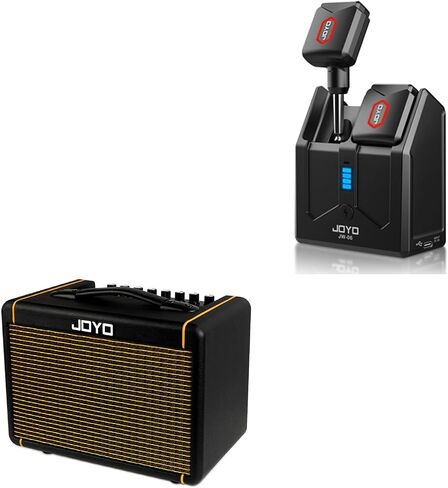 JOYO 20W Acoustic Guitar Amp (AC-20S) ونظام الجيتار اللاسلكي 5.8 جيجا هرتز مع صندوق شحن (JW-06) in Kuwait