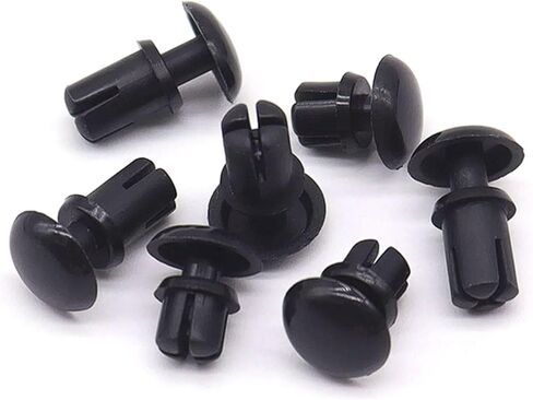 Nylon Rivets, Push-Button Type Plastic Snap Fasteners, Black Insulated R-Type PC Board Expansion(R2632 (100 pieces)) in Saudi Arabia
