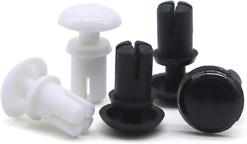 Nylon Rivets, Push-Button Type Plastic Snap Fasteners, Black Insulated R-Type PC Board Expansion(R2632 (100 pieces)) in Saudi Arabia
