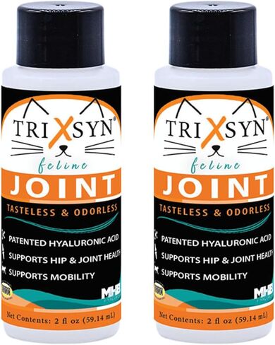 TRIXSYN Feline - يخفف الانزعاج بشكل طبيعي، ويعزز صحة المفاصل، ويدعم الحركة ووظيفة الغضروف للقطط، عبوة من قطعتين تكفي لمدة 60 يومًا in Kuwait