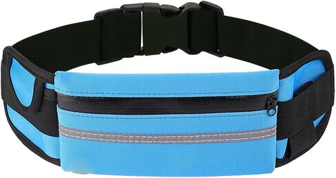 Slim Running Fanny Pack, Adjustable No-Bounce Large Reflective Running Phone Holder for Fitness,Exercise,Sport,Traveling,Lightweight Running Belt for Jogging,Cycling,Hiking,Workout in Kuwait