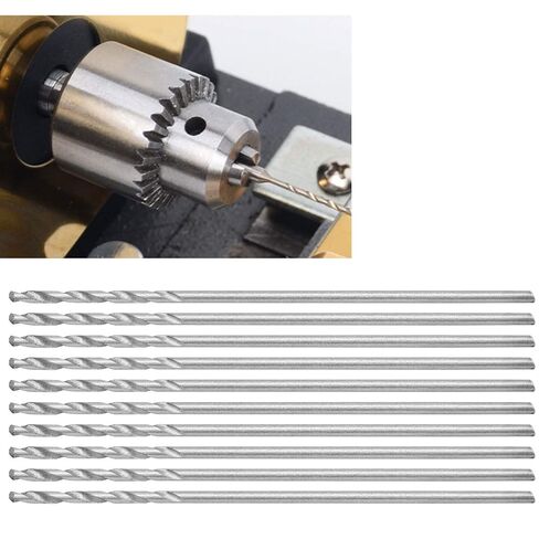 Micro Drill Bit Set, 10PCS Small Drill Bits Mini Twist Drill Bit Set Mini Micro Drill Bit Set Twist Drill DIY Kit Rotary Hand Tools Straight Shank Bits for Jewelry Plastic Resin in Kuwait