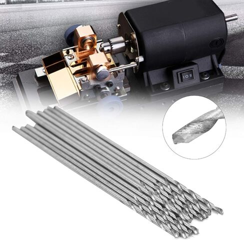 Micro Drill Bit Set, 10PCS Small Drill Bits Mini Twist Drill Bit Set Mini Micro Drill Bit Set Twist Drill DIY Kit Rotary Hand Tools Straight Shank Bits for Jewelry Plastic Resin in Kuwait