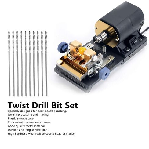 Micro Drill Bit Set, 10PCS Small Drill Bits Mini Twist Drill Bit Set Mini Micro Drill Bit Set Twist Drill DIY Kit Rotary Hand Tools Straight Shank Bits for Jewelry Plastic Resin in Kuwait
