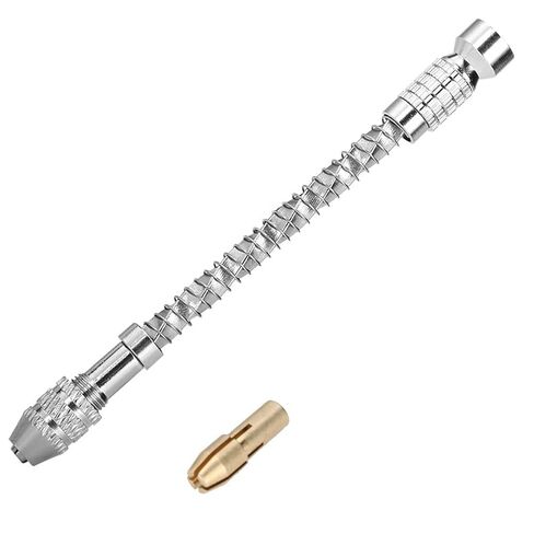 Marhynchus Mini Hand Drill Micro Portable Drill Tool Set 20pcs Bits 0.3 to 1.6mm and Brass Chuck for Wood Plastic Soft Metal DIY Punching in Kuwait