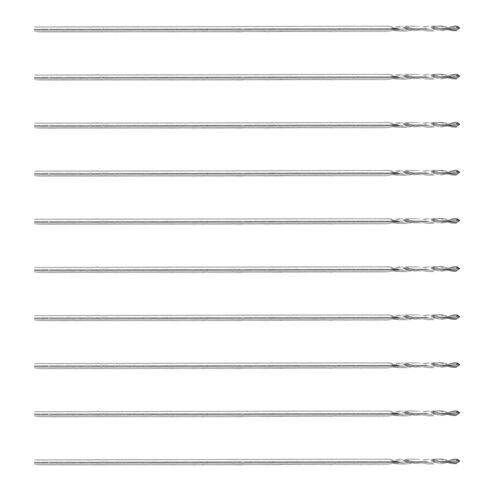 10Pcs Drill Bit, Micro Mini Drill Bit Set Small Straight Shank Pearl Drilling Machine Tools K10 0.3mm for Wood Steel Metal Plastic in Kuwait