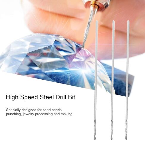 10Pcs Drill Bit, Micro Mini Drill Bit Set Small Straight Shank Pearl Drilling Machine Tools K10 0.3mm for Wood Steel Metal Plastic in Kuwait
