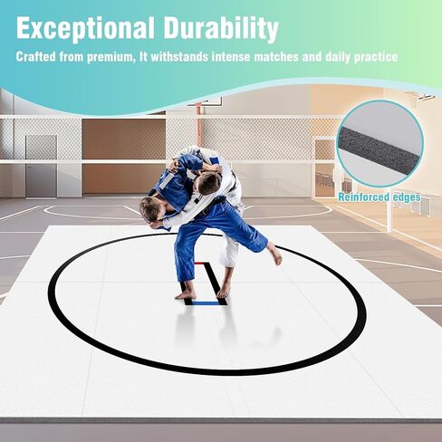10x10ft Wrestling Mat for Home Jiu Jitsu Mats Judo Mats Gymnastics Training Mat for BJJ MMA Grappling Martial Art Boxing Judo in Kuwait