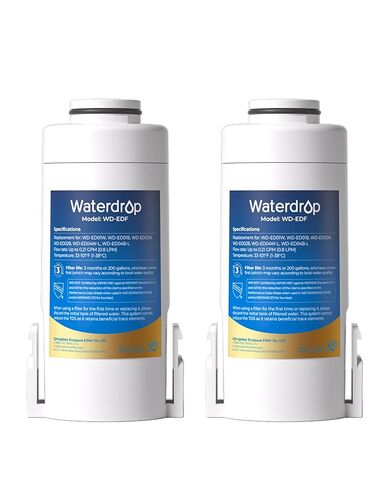 Waterdrop EDF Water Filter Replacement for Waterdrop ED01/ED02/ED04 Electric Water Filter Pitcher, 3 Months or 200 Gallons, NSF/ANSI 401&53&42&372, 3 Pack in Kuwait