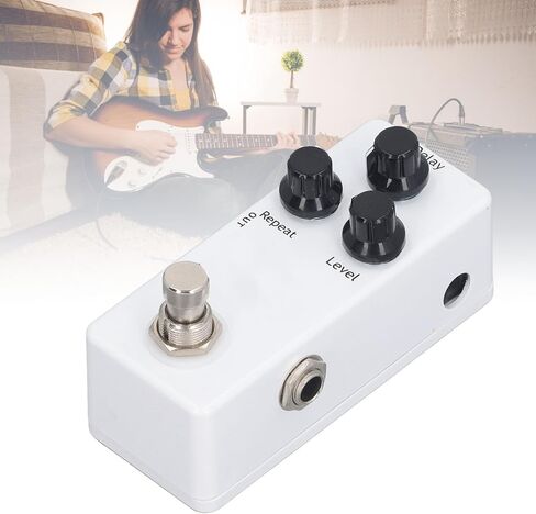 Guitar Delay Pedal Aluminum Alloy LED 3 Knobs Control Electric Guitar Effect Pedal DC 9V for Musicians Band Performances in Kuwait