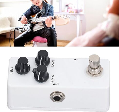 Guitar Delay Pedal Aluminum Alloy LED 3 Knobs Control Electric Guitar Effect Pedal DC 9V for Musicians Band Performances in Kuwait