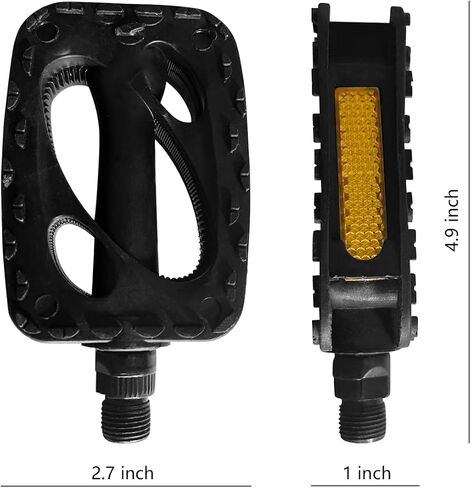 Bike Pedals 9/16" Lightweight Non-Slip HX-197 Bicycle Platform Pedals Easy to Install Fit Most Adult Mountain Bikes MTB Durable Design in Kuwait