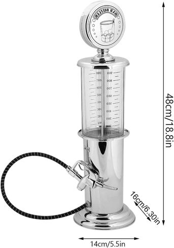 Tiiyee Beer Tower Dispenser, Beverage Dispenser Tower Gas Pump 1000cc | Liquor Keg Wine Station Awesome Alcohol Container Whiskey Decanter Gift with Single Hole for Men Kitchen Home Party Bar in Kuwait