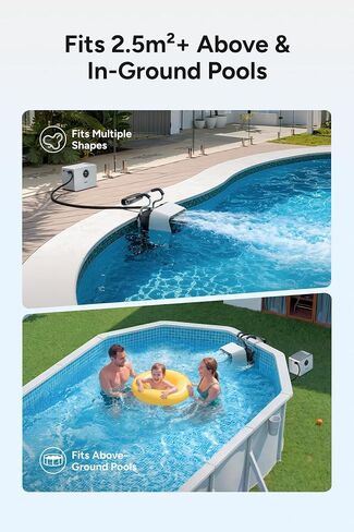 iGarden Portable Swim Jet X AIR لحمام السباحة، آلة تيار السباحة مع تدفق قابل للتعديل بـ 5 تروس، بدون تركيب، وقت تشغيل يصل إلى 2.5 ساعة، التحكم في التطبيق، 790GPM تدريب مولد تيار حمام السباحة والمرح in Kuwait
