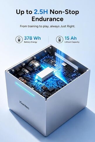 iGarden Portable Swim Jet X AIR لحمام السباحة، آلة تيار السباحة مع تدفق قابل للتعديل بـ 5 تروس، بدون تركيب، وقت تشغيل يصل إلى 2.5 ساعة، التحكم في التطبيق، 790GPM تدريب مولد تيار حمام السباحة والمرح in Kuwait