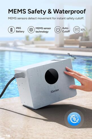 iGarden Portable Swim Jet X AIR لحمام السباحة، آلة تيار السباحة مع تدفق قابل للتعديل بـ 5 تروس، بدون تركيب، وقت تشغيل يصل إلى 2.5 ساعة، التحكم في التطبيق، 790GPM تدريب مولد تيار حمام السباحة والمرح in Kuwait