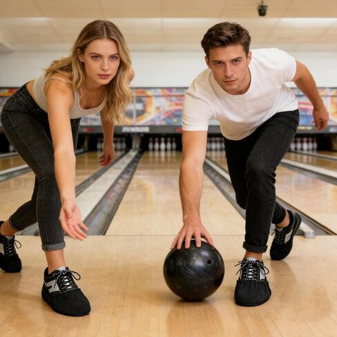 Bowling Sliders for Shoes, 1 Pair Forefoot Protector for Shoes, Adjustable Sole Slide Covers, for Women Men Beginners Bowling League Family Tournament Practice in Kuwait