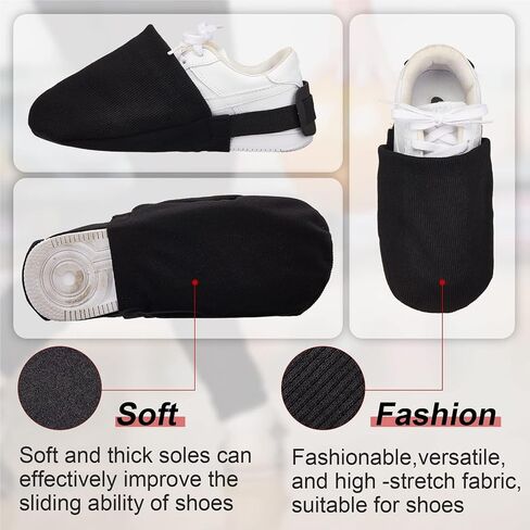 Bowling Sliders for Shoes, 1 Pair Forefoot Protector for Shoes, Adjustable Sole Slide Covers, for Women Men Beginners Bowling League Family Tournament Practice in Kuwait