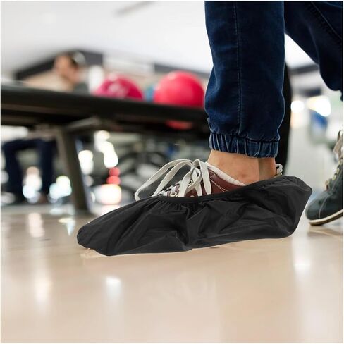 أغطية أحذية البولينج قطعتان من أغطية أحذية البولينج خفيفة الوزن من البوليستر ومضادة للانزلاق واقي رياضي للاستخدام الداخلي والخارجي حذاء رياضي عملي in Kuwait