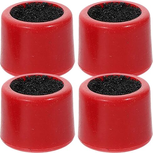 BESTYASH 4pcs Red Plastic Cue Tip Sander Set Double-Sided Pool Cue Tip Shaper Tool Grinding and Shaping Portable Accessories in Kuwait