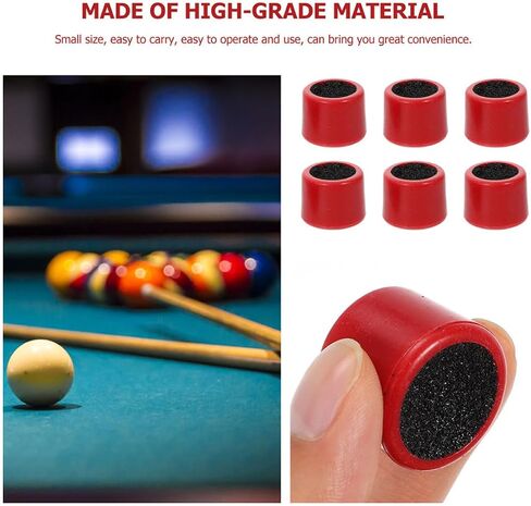 BESTYASH 4pcs Red Plastic Cue Tip Sander Set Double-Sided Pool Cue Tip Shaper Tool Grinding and Shaping Portable Accessories in Kuwait