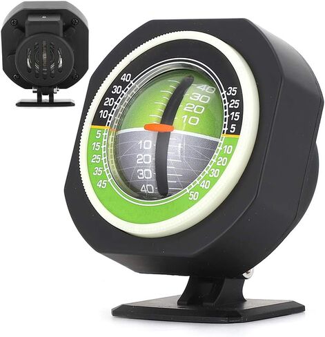 Luminous LED Car Inclinometer, Adjustable Slope Angle Meter for Vehicle Tilt Measurement, Universal Gradient Balancer with Illuminated Sphere and CR1220 Battery in Kuwait