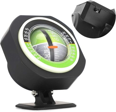 Luminous LED Car Inclinometer, Adjustable Slope Angle Meter for Vehicle Tilt Measurement, Universal Gradient Balancer with Illuminated Sphere and CR1220 Battery in Kuwait