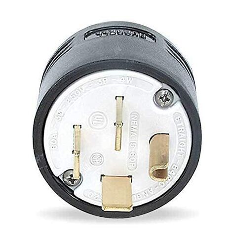 4 Wire Industrial Straight Blade Plug - Wiring DEVICE-HBL8461C in Kuwait