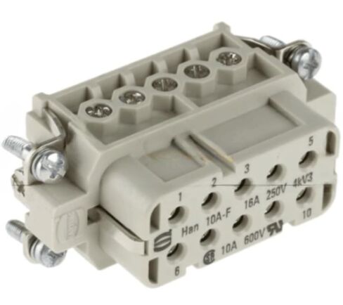 10PCS 09200102812 Heavy Duty Connector Small 10 Pole pin Plug HAN-10A-F in Kuwait