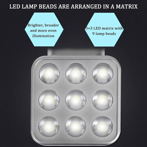 مقياس سرعة الدوران الرقمي بإضاءة LED، ستروبسكوب محمول باليد، مع شاشة LCD، تردد ستروب قابل للتعديل، 9 حبات مصباح ونطاق 1-999999 دورة في الدقيقة، للتروس والإطارات للقياس in Kuwait