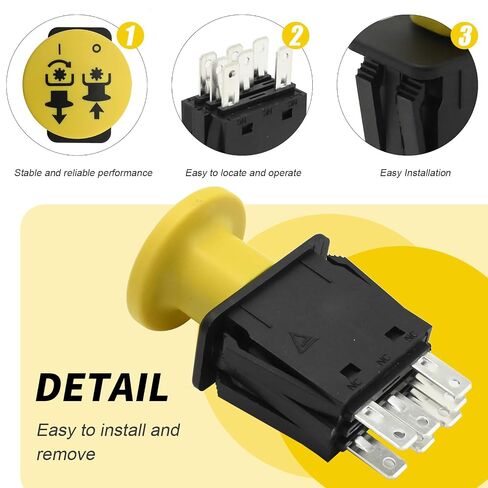 725-04258 مفتاح PTO لقابض الشفرة، بديل لجزازة MTD Craftsman Cub Cadet، LT1018 LT1022 LT1024 LT1042 LT1045 LT1046 LT1050، يستبدل 925-04175 725-04258 in Kuwait