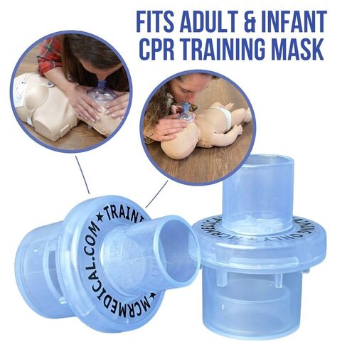 CPR Training Valves – 50 Pack Disposable One-Way Replacement Valves for CPR Manikins & Rescue Masks | Airway Filters for CPR, First Aid & AED Training | MCR Medical in Kuwait