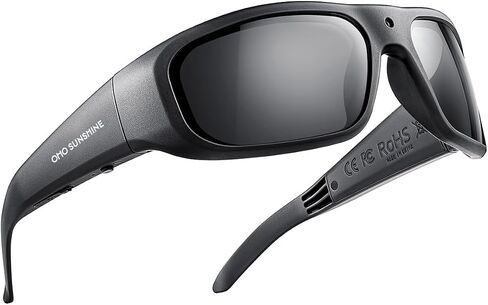 OHO Ultra-Thin Lightweight Sports Camera Sunglasses, 24MP Camera, 1080P Video, Water Resistant UV400 Lens in Kuwait