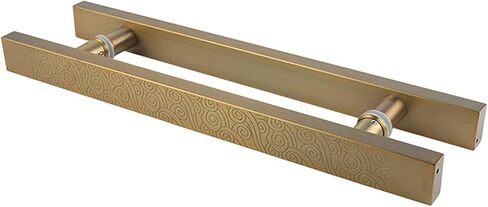 Modern Steel Door Handle Double Sided Barn Door Pull Knob for Hotels 80cm Length Durable Push Handle Stylish Entrance Solution for Home & Business in Saudi Arabia