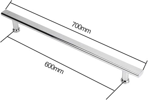Polished SUS304 Stainless Steel Heavy Duty Bathroom Shower Pull Push Door Handles, 600mm Knobs for Durable, Stylish Bathroom Doors in Kuwait