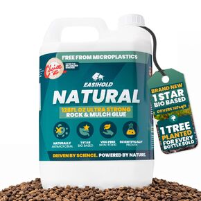 Vuba Easihold Natural Gravel Glue for Landscaping 1 Gallon, Rock Binder for Pea Gravel, Stones & Pebbles, Clear Gravel Stabilizer for Patios, Walkways, Driveways & Garden Borders, Non-Toxic in Kuwait