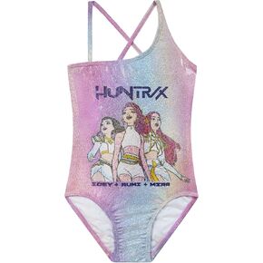 KPop Demon Hunters Swimsuit, Huntrix Girls Swimsuit with Zoey, Rumi and Mira, One Piece Kids Swimwear for Summer in Kuwait