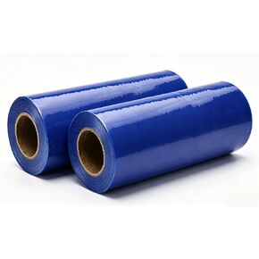 Disposable PE Shoe Cover Dispenser Transparent Wide Film Roll Temporary Carpet Floor Protect Wrapping Household Supply(16cm*3.5cm-2rolls-b) in Kuwait