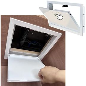Lockable Access Panel,Wall Hole Cover Plate, Push-to-Open Access Panel, Metal Maintenance Hatch for Electricity Plumbing Inspection, Waterproof Bathroom Flap，（12x10in(30x25cm)） in Kuwait