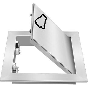 Customizable Stainless Steel Access Panel Door - Magnetic Push-to-Lock Plumbing Hatch, Easy Installation Wall Hole Cover (70x70cm/28x28in) for Home & Commercial Use in Kuwait