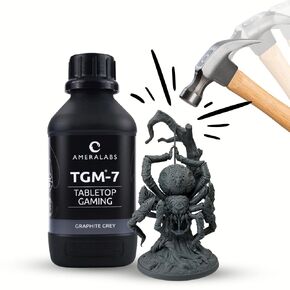 TGM-7 راتينج Wargaming ثلاثي الأبعاد لمنمنمات الطاولة - قوي، عالي الدقة، رائحة منخفضة، سائل طباعة ثلاثي الأبعاد سريع المعالجة لطابعات 4K/8K/12K LCD/DLP/SLA ثلاثية الأبعاد (رمادي جرافيت، 1 كجم) in Kuwait