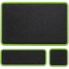 3-Piece Magnetic Tool Mat Set, Dual-Sided Magnetic Parts Tray Pads for Automotive Repair, PU Leather Tool Organizer for Nuts, Bolts, Screws, Sockets, Garage Mechanics & DIY，green in Saudi Arabia