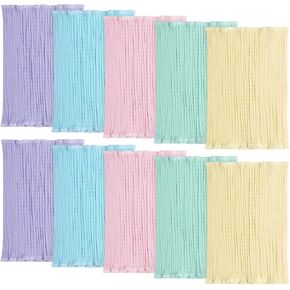 Cutecrop 10 Pcs Baby Belly Button Band Cotton Gtube Button Covers Double Layer Umbilical Hernias Truss Belt Belly Band for Baby Boys Girls in Kuwait