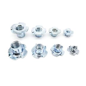 Thicken Steel Four Claws Speaker Nut Blind Pronged Insert Tee T Nut Furniture Nut(20pcs M5x6mm) in Kuwait