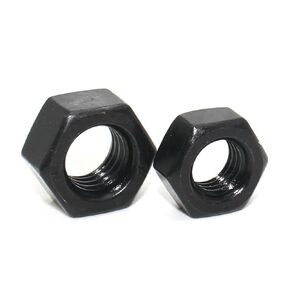 Black Hexagon Hex Nut Carbon Steel Metric Hex Nuts(M5 40pcs) in Kuwait