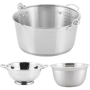 9Qt Prep•N•Cook Maslin Pan by McSunley (Maslin + Stainless Steel Bowl & Colander) in Kuwait