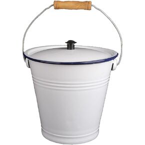 Enamel-Coated Metal Pail with Sturdy Handle for Outdoor Events, 3L in Kuwait