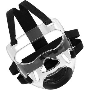Protective for Fighting Disciplines Kick-Boxing Karate Judo Clear Detachable Design Full Visibilities Clear Karate Face Cover in Kuwait
