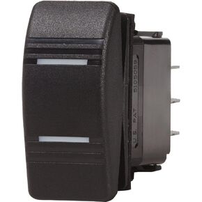 BLUE SEA SYSTEMS Contura Switch، أسود، DPDT on-off-on، MFG 8286، Double Pole-Double Throw، On-Off-On، مشغل أسود، مقاوم للرطوبة / BS-8286 / in Kuwait