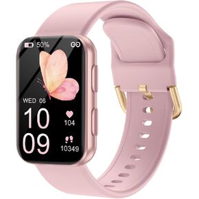 MorePro Health Fitness Tracker for Women Men, 24/7 Heart Rate Blood Pressure & Oxygen Monitoring, Sleep Tracker, 100+ Sport Modes Smart Watch, IP68 Waterproof, 2 Bands, Compatible Android iOS in Kuwait